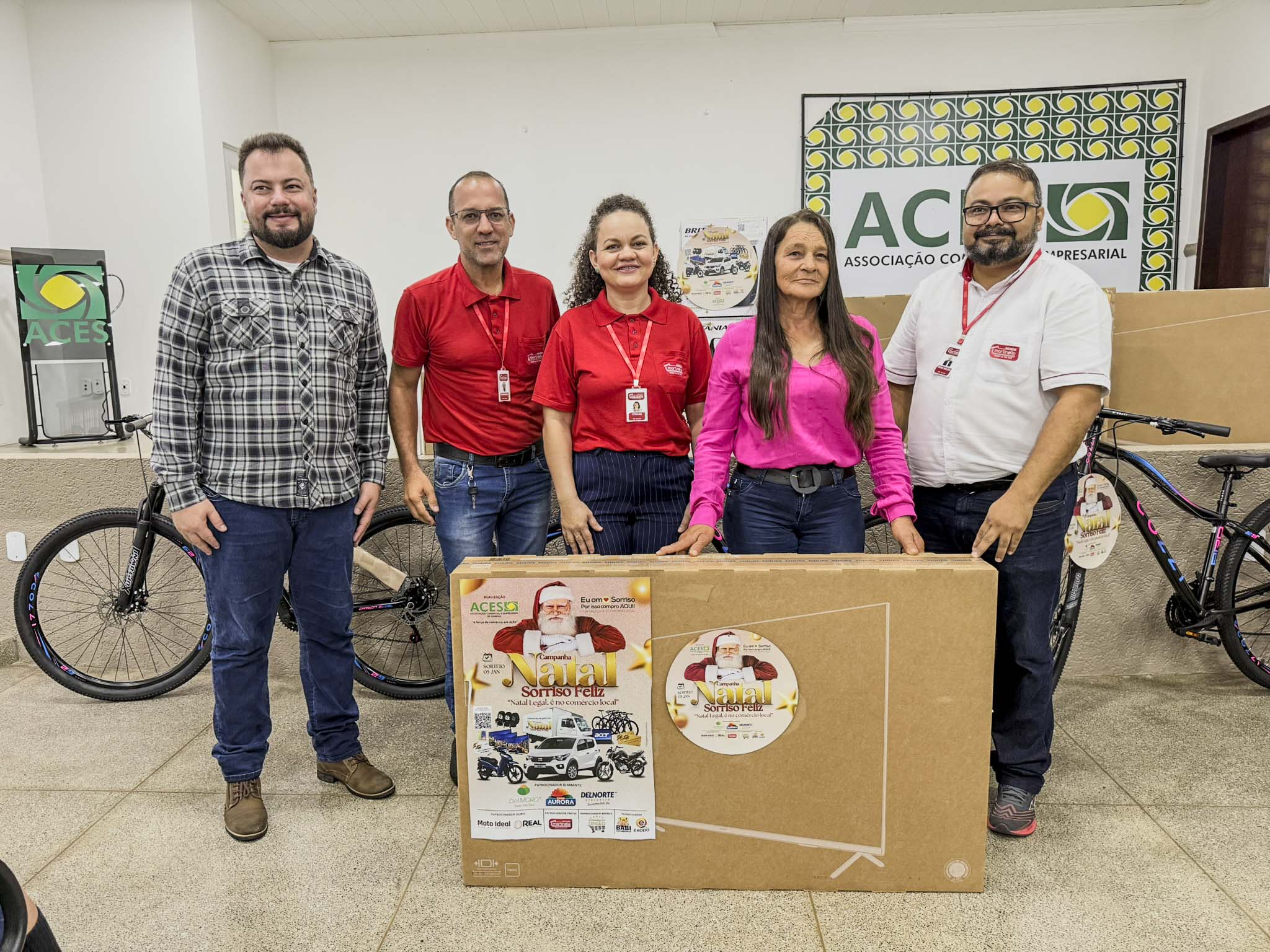 Entrega dos prêmios da Campanha Natal Sorriso Feliz 2024 